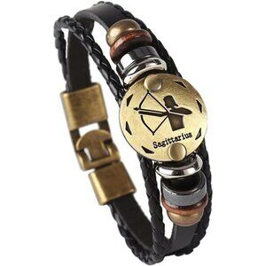 Leather Bracelet for Constellation Braided Rope Bracelet